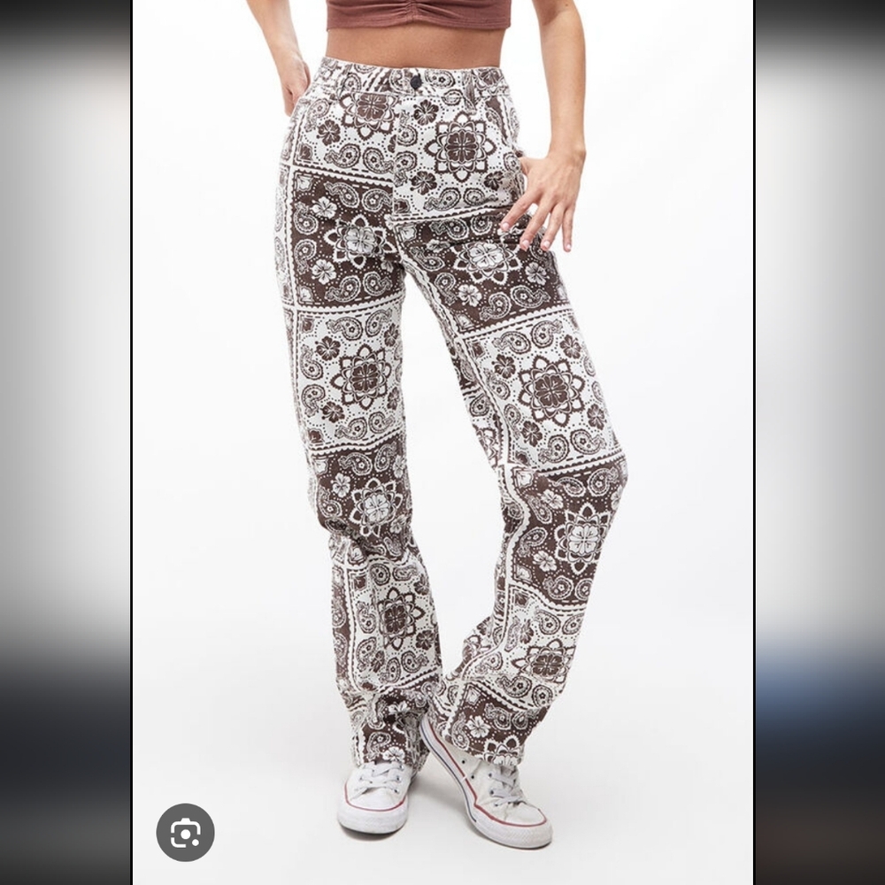 Pacsun Bandana Boyfriend Carpenter Pants